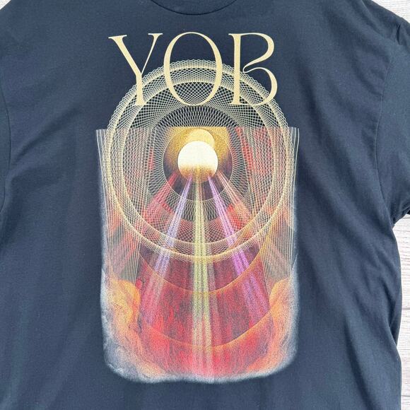 YOB Atma Album Cover T-Shirt Adult XL Black Sunset Red Shine Short Sleeve - Picture 3 of 7